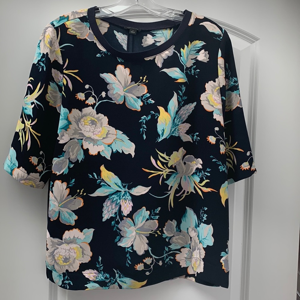 Ann Taylor Tropical Floral Top